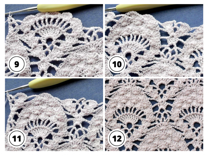 How To Make Classic Peacock Crocheted Lace Stitch