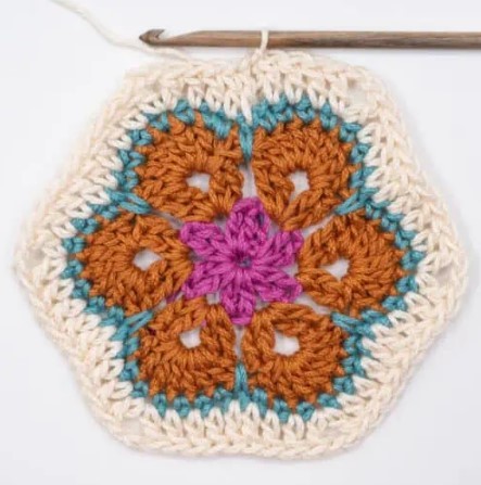How To Make The Crochet African Flower Hexagon