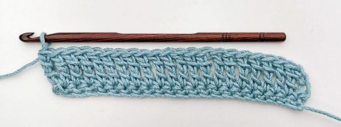 Singles and Trebles Crochet Stitch Photo Tutorial