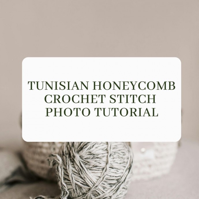 Tunisian Honeycomb Crochet Stitch Photo Tutorial