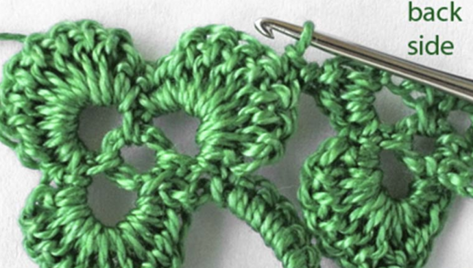 Crochet Lace Leaf Stitch