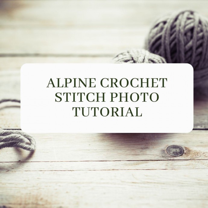 Alpine Crochet Stitch Photo Tutorial