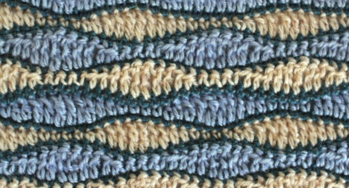 Crochet Colorful Wave Stitch