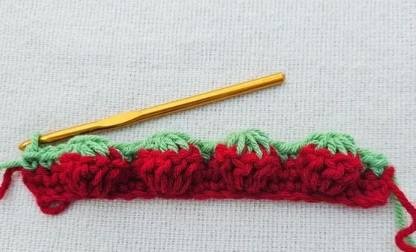 Strawberry Crochet Stitch Photo Tutorial