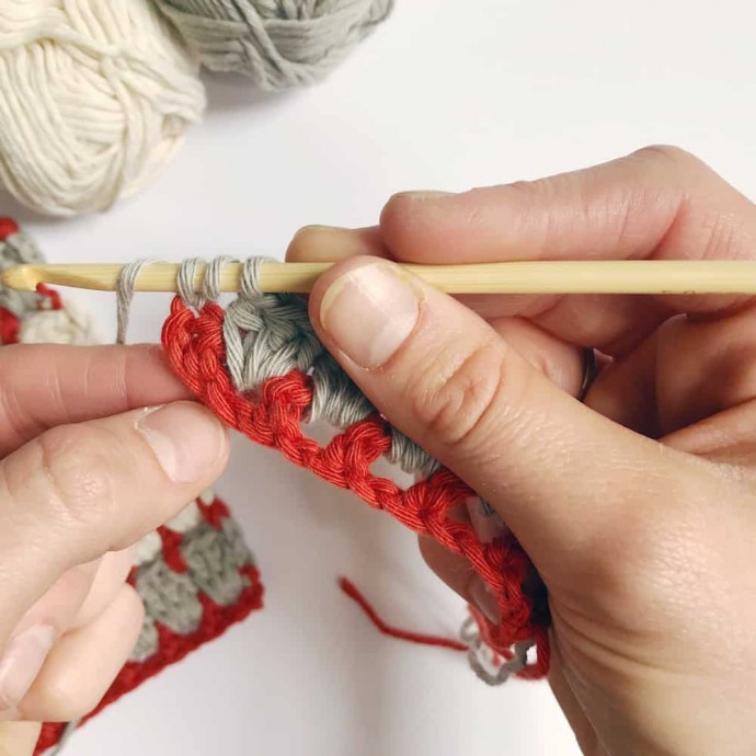Granny Block Crochet Stitch Photo Tutorial