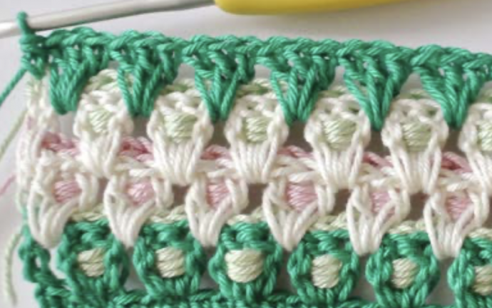 How to Crochet Multicolor Creative Puff Stitch