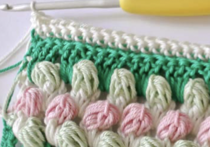 How to Crochet Multicolor Creative Puff Stitch