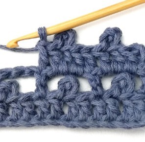 Striped Boxed Picot Crochet Stitch Photo Tutorial