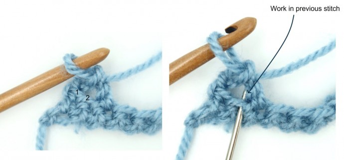 Criss Cross Crochet Stitch