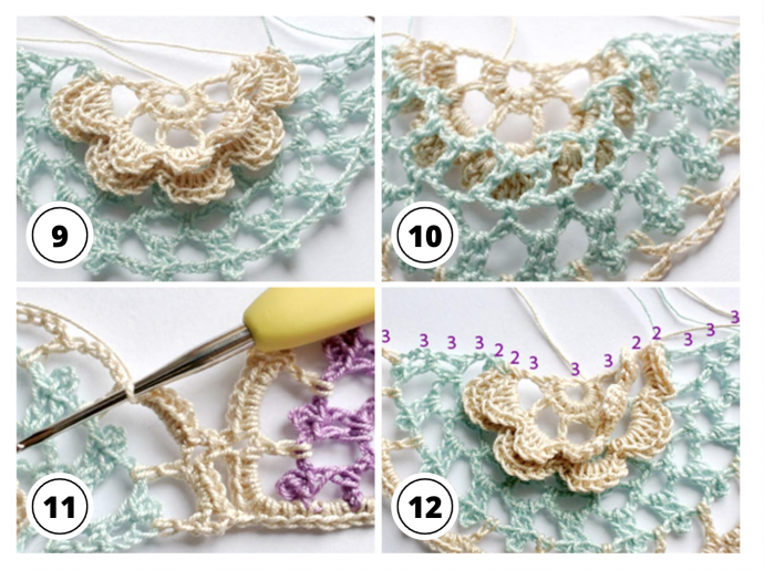 Crochet Basics: 3D Flower Edging
