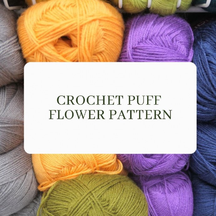 Crochet Puff Flower Pattern