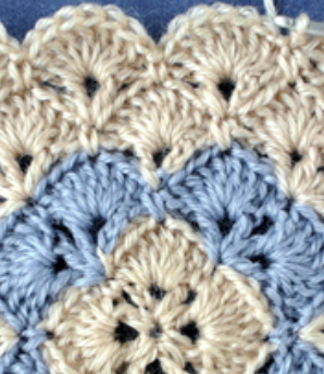 How to Make Crochet Shell Square Stitch