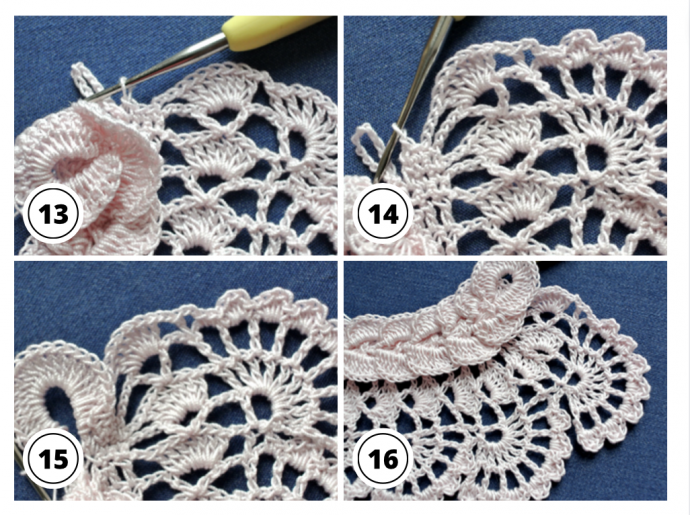 Crochet Cable-Shell Edging