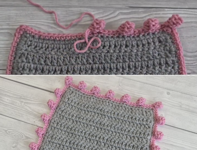 How to Crochet an Elegant Dot Border Stitch