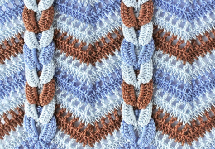 Crochet Cable Wave Stitch Tutorial