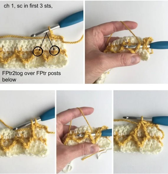 Diamond Waffle Crochet Stitch Photo Tutorial