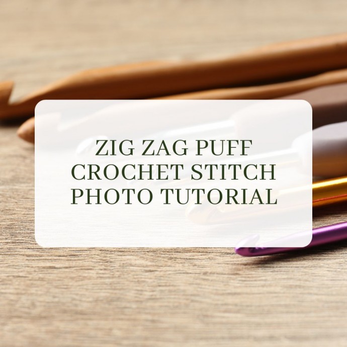 Zig Zag Puff Crochet Stitch Photo Tutorial