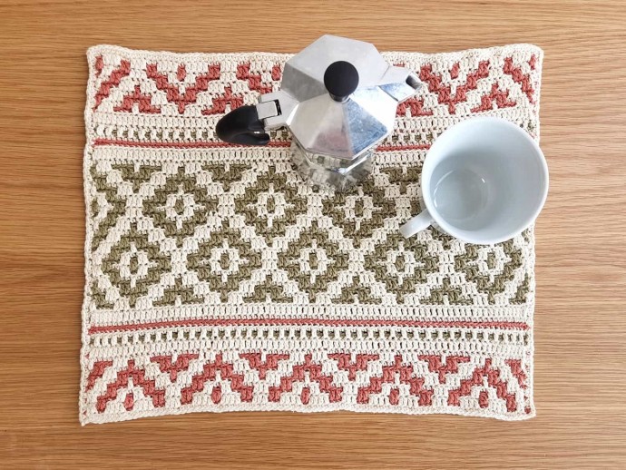 Bohemian Mosaic Placemat Crochet Pattern