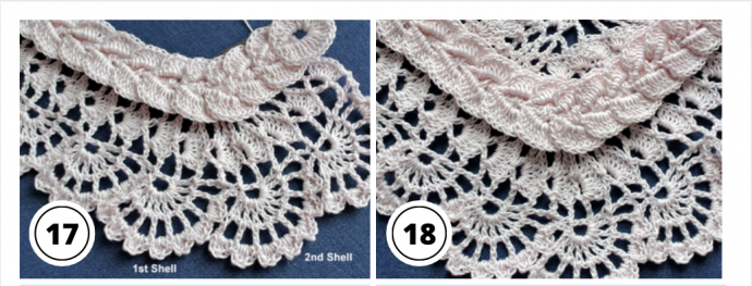 Crochet Cable-Shell Edging