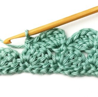 How to Crochet the Mixed Diagonal Shell Stitch Photo Tutorial