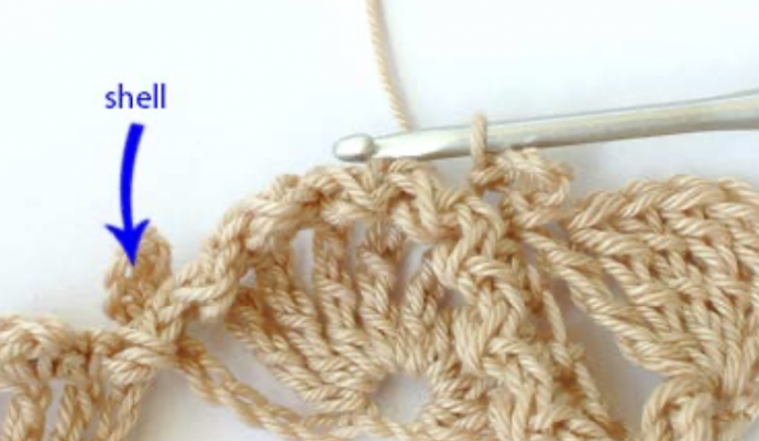 Crochet Textured 3D Shell Stitch