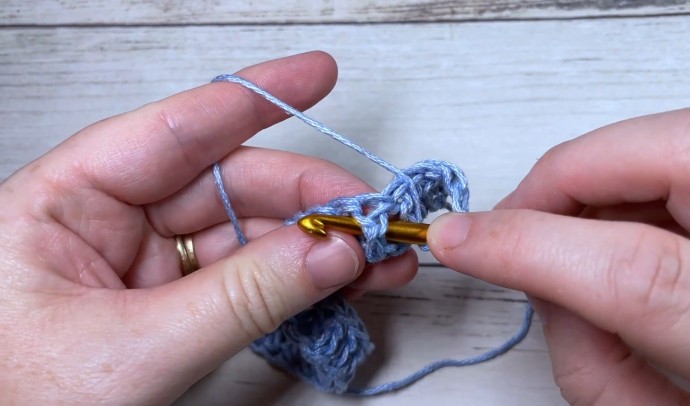 How to Crochet the Slanted Brick Stitch Photo Tutorial