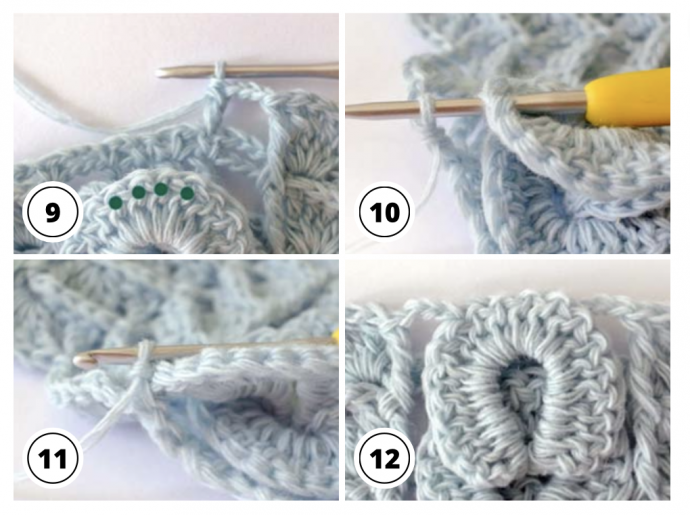 Crochet Textured Cable Stitch