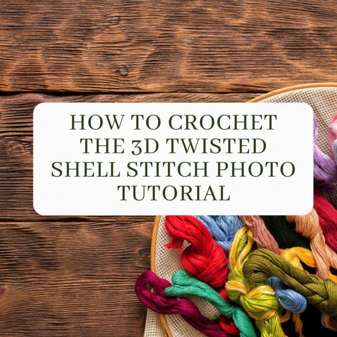 How to Crochet the 3D Twisted Shell Stitch Photo Tutorial