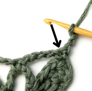 Stacked Triangles and Eyelet Crochet Stitch Photo Tutorial