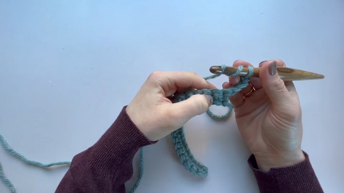 Tweed Twisted Cable Crochet Stitch Photo Tutorial