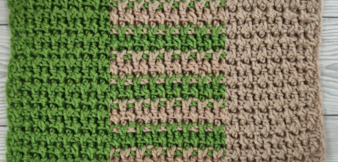 Crochet Rice Stitch Tutorial