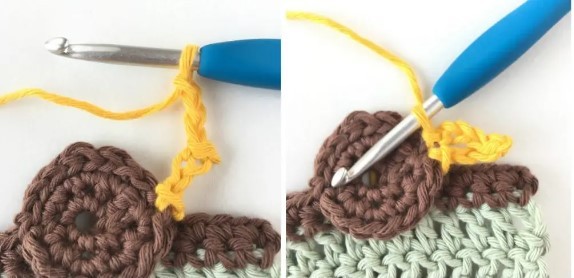 How to Crochet a Sunflower Stitch Photo Tutorial