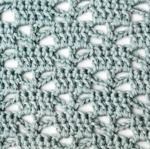 Lacy Checkered Block Crochet Stitch Photo Tutorial