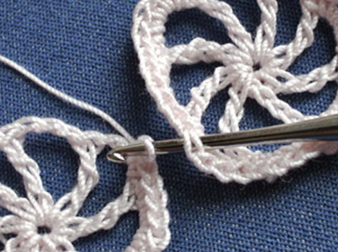 Crochet Wheel Circle Edging Tutorial