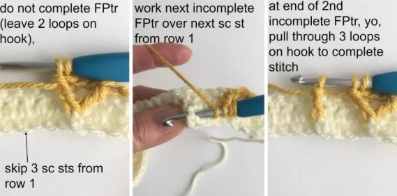 Diamond Waffle Crochet Stitch Photo Tutorial