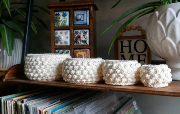 One-Skein Nesting Bowls Crochet Pattern