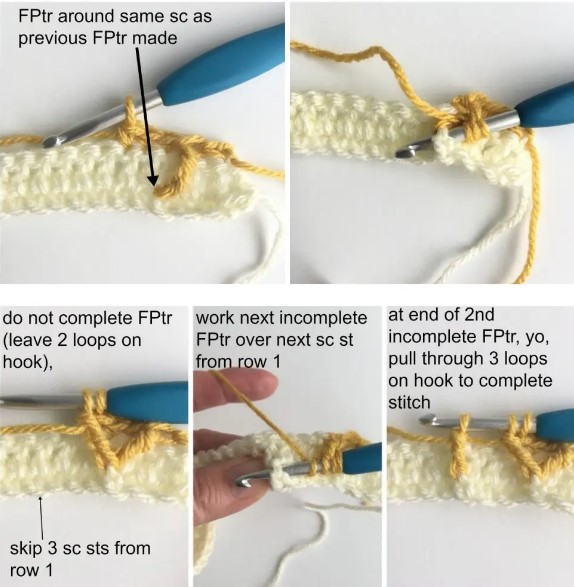 Diamond Waffle Crochet Stitch Photo Tutorial