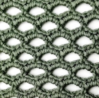 Eyelet Crochet Stitch Photo Tutorial