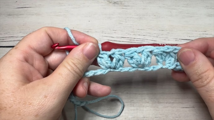 How to Crochet the Double Cluster V Stitch Photo Tutorial