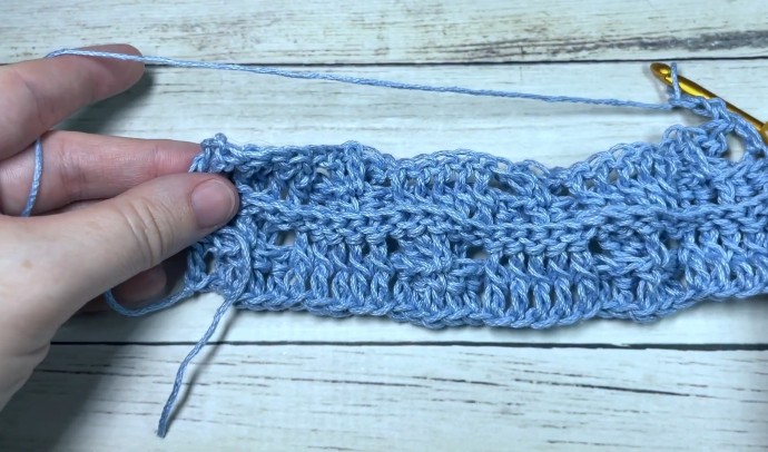 How to Crochet the Slanted Brick Stitch Photo Tutorial