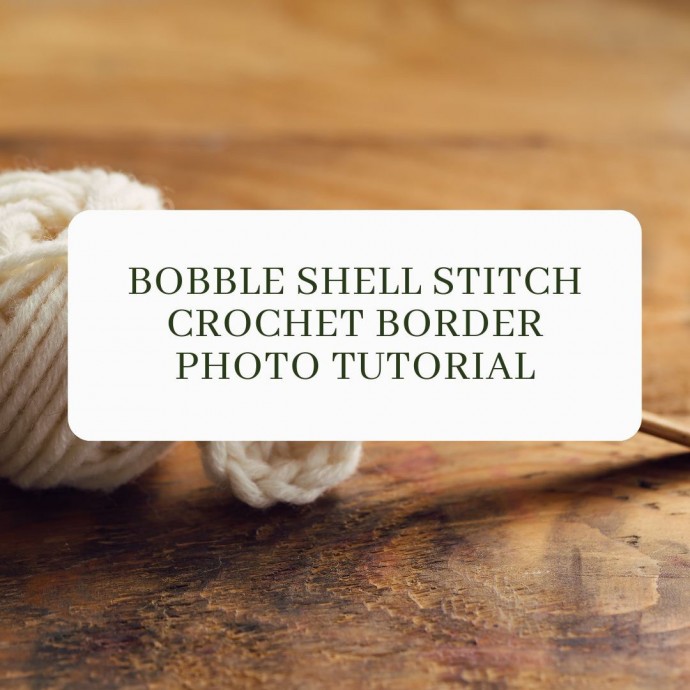 Bobble Shell Stitch Crochet Border Photo Tutorial