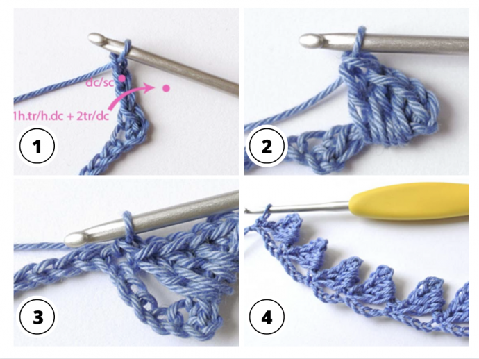 Crochet ripple stitch tutorial