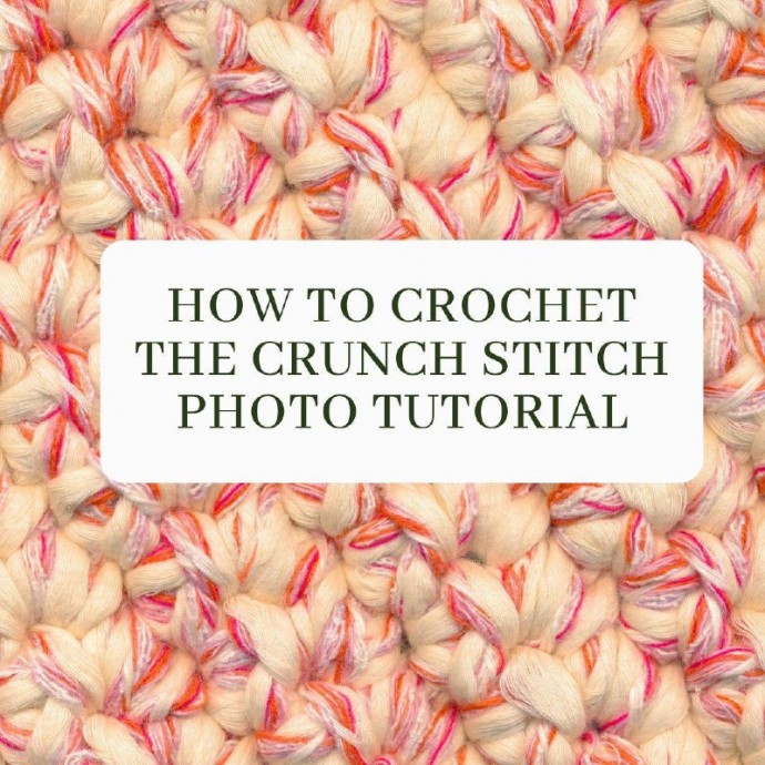 How to Crochet the Crunch Stitch Photo Tutorial