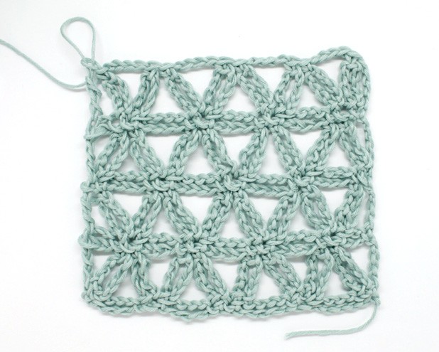 How to Crochet the Lacy Star Stitch Photo Tutorial
