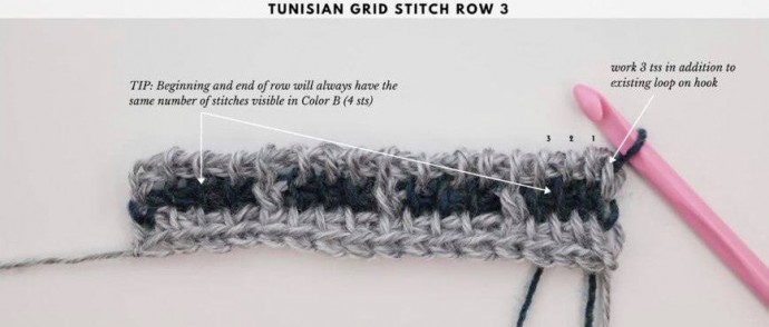 Tunisian Crochet Brick Stitch Photo Tutorial