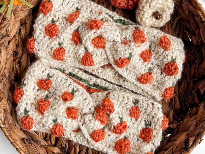 Crochet Pumpkin Headband Pattern
