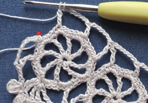 Crochet Wheel Circle Edging Tutorial