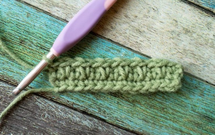 How to Crochet the Double Moss Stitch Photo Tutorial