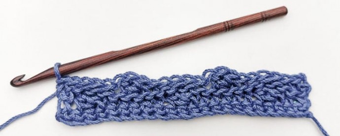 Crossed Stitches and Ripples Crochet Stitch Photo Tutorial