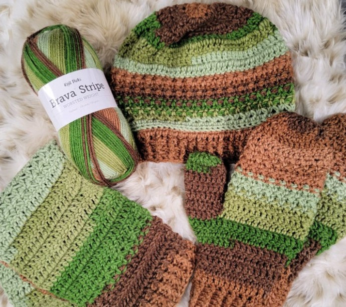 Olivewood Scarf Crochet Pattern